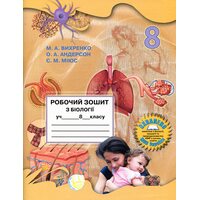 Робочий зошит з біології учня 8 класу