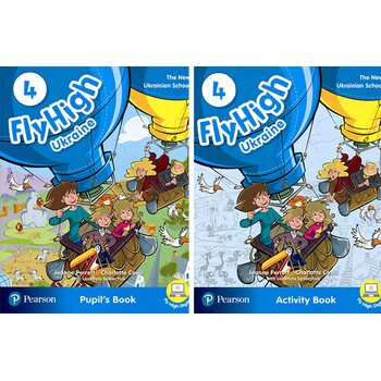 Fly High. 4 клас (комплект  із 2 книг). Підручник+зошит