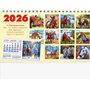 Календар-трикутник настільний перекидний 2026. Рік коня -