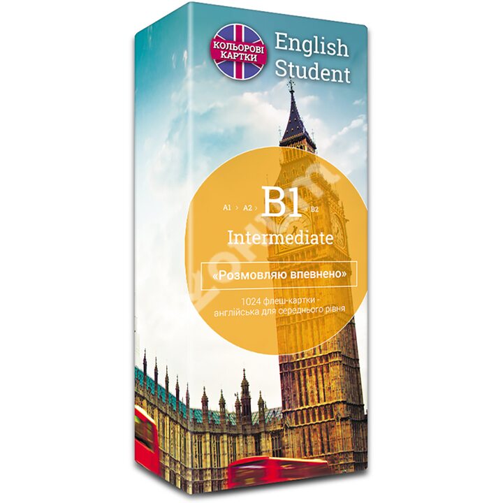 English Student. Флеш-картки для середнього рівня (Intermediate B1) - (2000096221677)